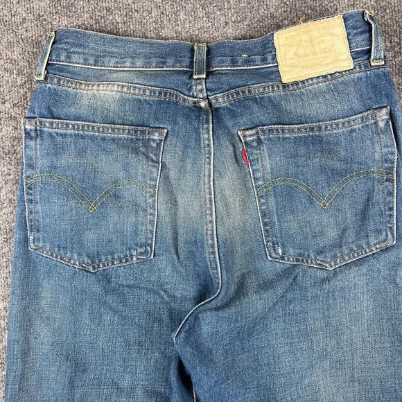 Levis LVC 701 Jeans Womens 30 (29x32 Actual) Blue Denim Big E Selvedge 50s - Picture 14 of 16